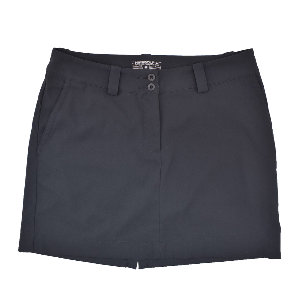 Nike Golf Dri-Fit Classic Black Performance Golf Skort Skorts -- Womens Medium 8